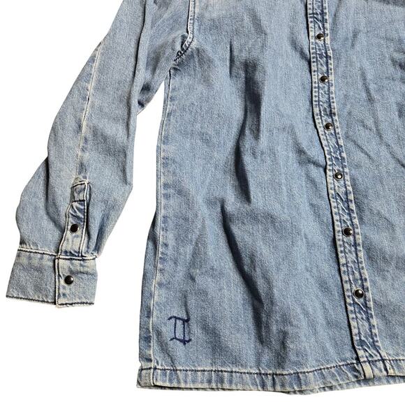 Ba&Sh Axelle Denim Shirt Size: 0 - Picture 3 of 8